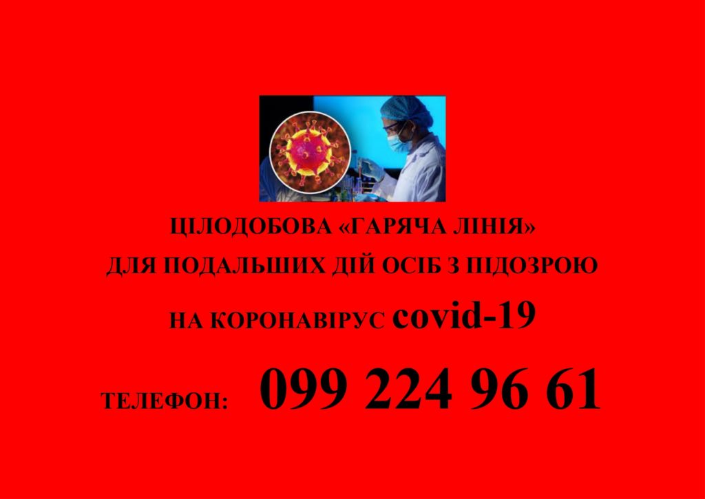 Куди телефонувати в разі підозри на Коронаровірус